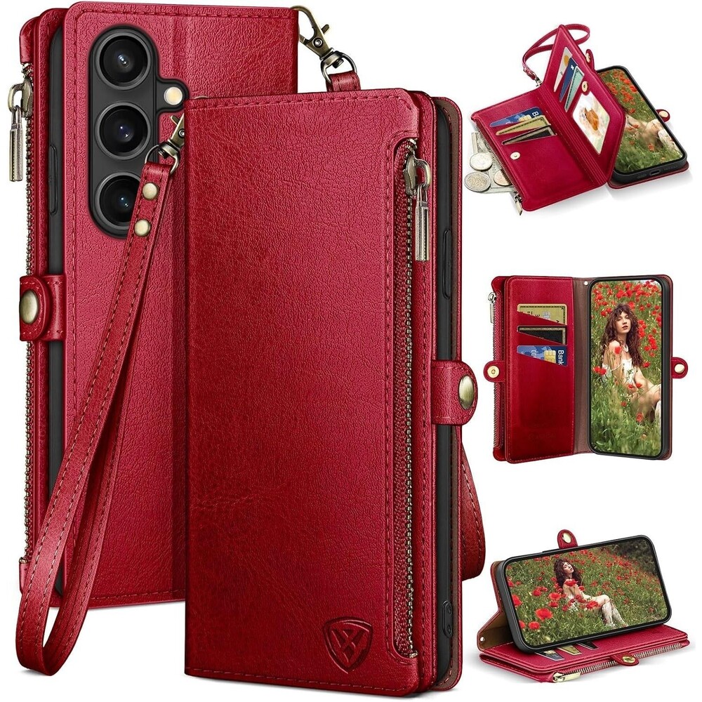 XcaseBar Wallet Case for Samsung Galaxy S26 Plus - Red